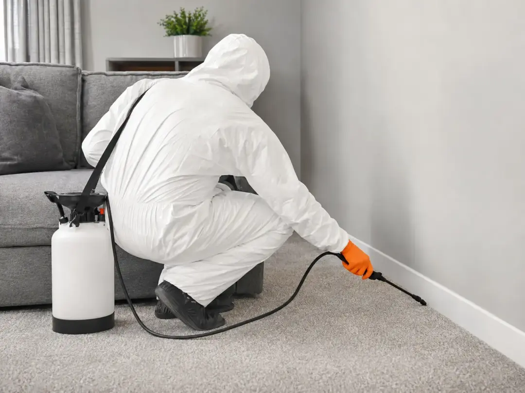 Professional flea control treatment