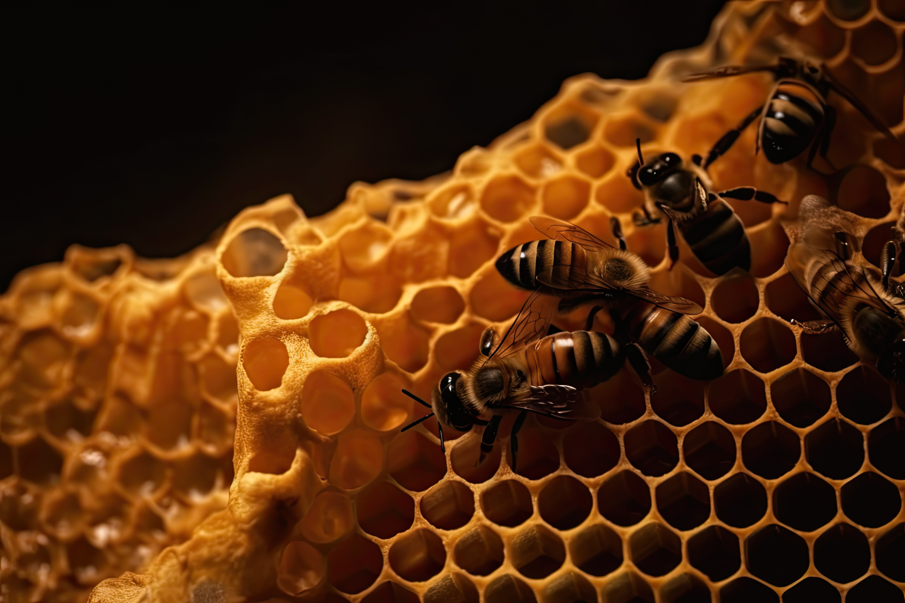 bees on honeycomb - The Quick Guide To Bees As Pests | Bee Pest Control Portsmouth, Southampton, Basingstoke And Hampshire